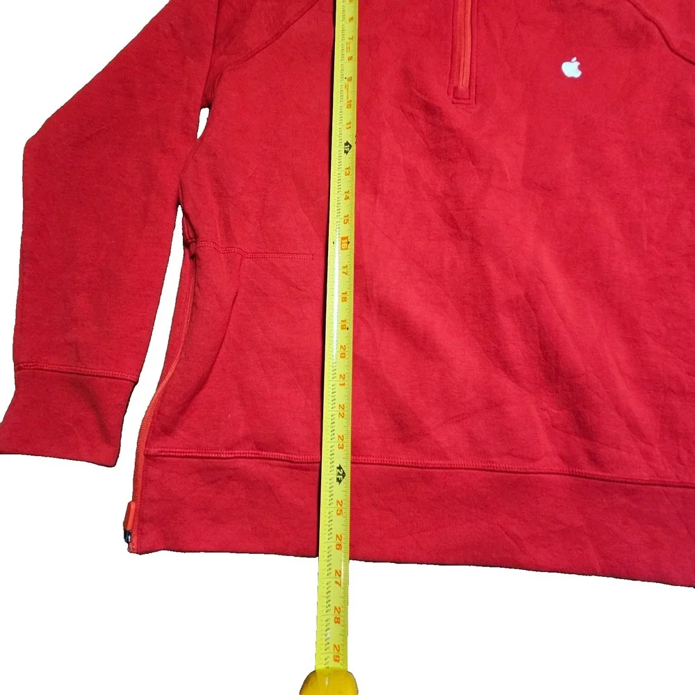 Apple Store Mens Quarter Zip‎ Employee Uniform Pullover Sweatshirt Jacket M Logo
